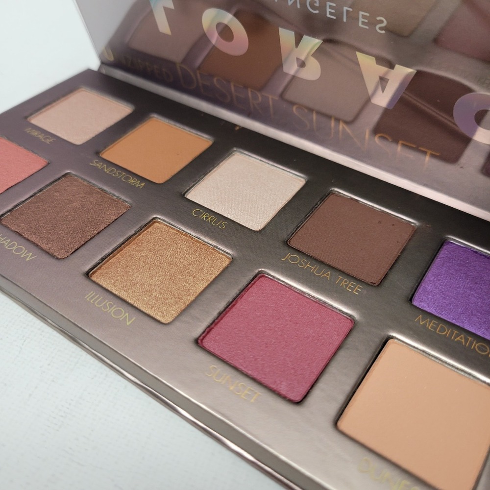 NEW No Box Lorac Unzipped DESERT SUNSET Eyeshadow Palette 10 Shades + Mirror